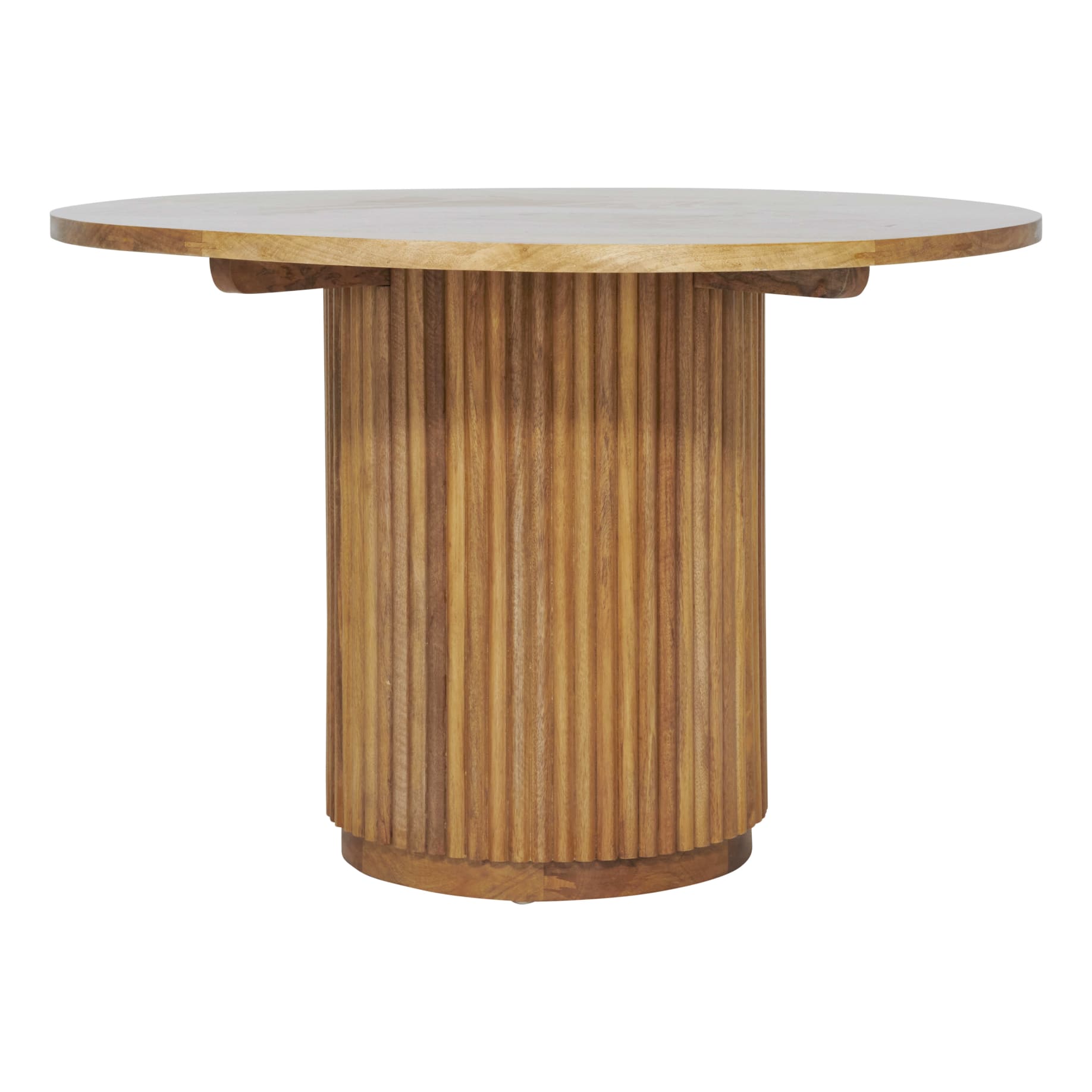 Porto Pablo Round Dining Table 135cm in Rustic Clear Lacquer