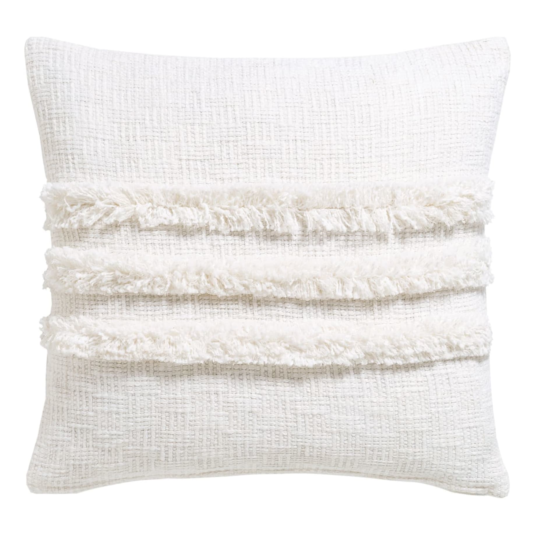 Reuben Feather Fill Cushion 50x50cm in Snow