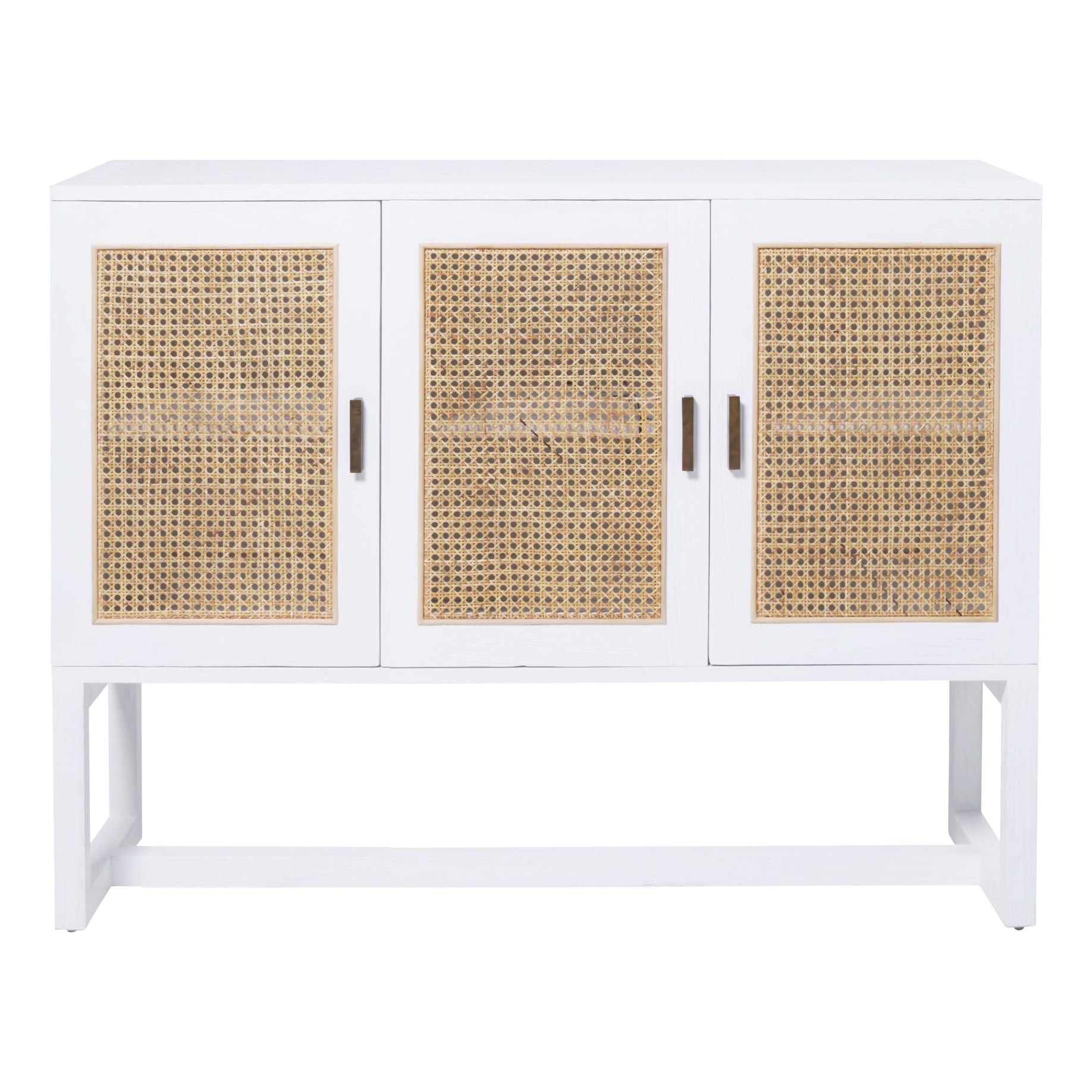 White rattan buffet online
