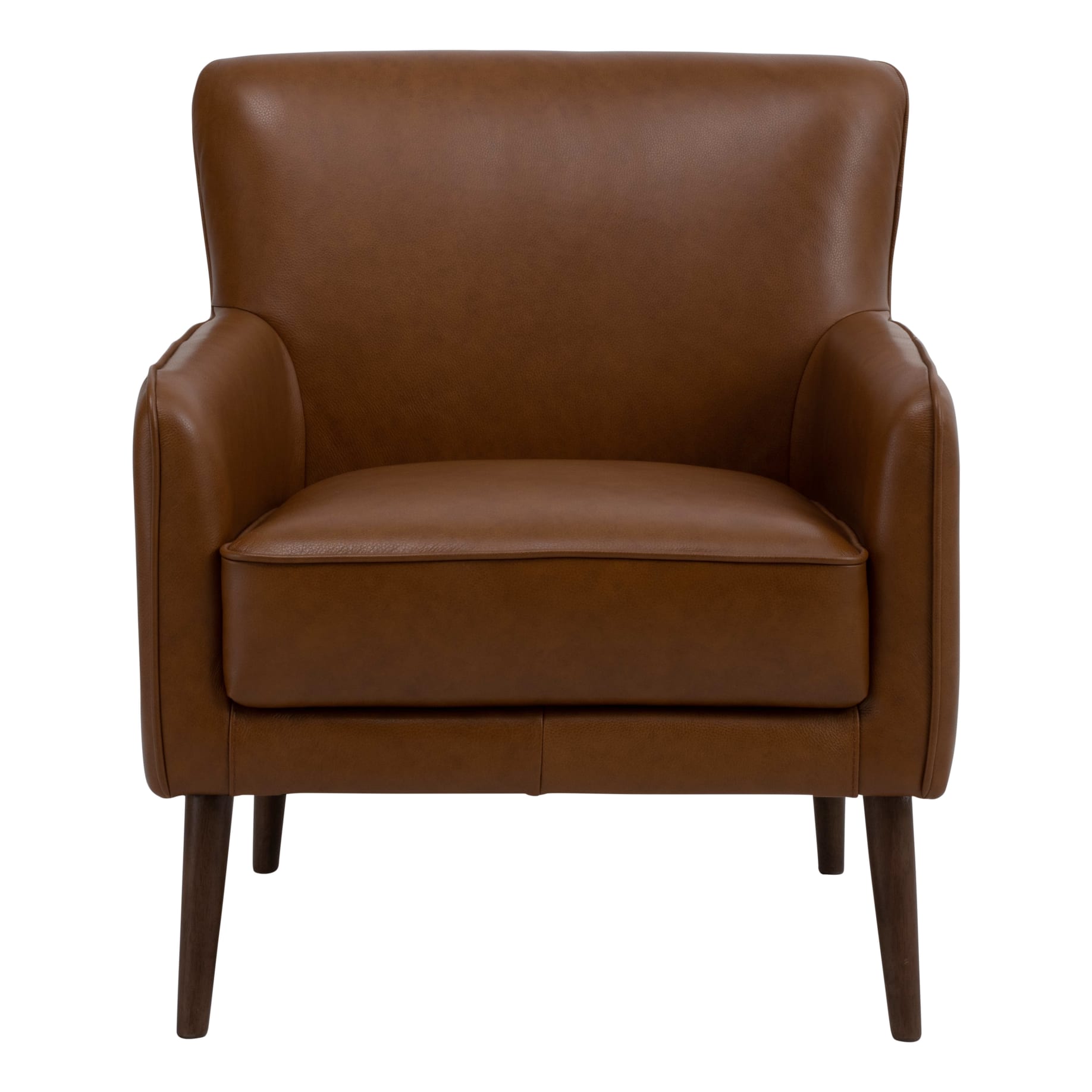 Rinella Designer Chair in Brown Leather