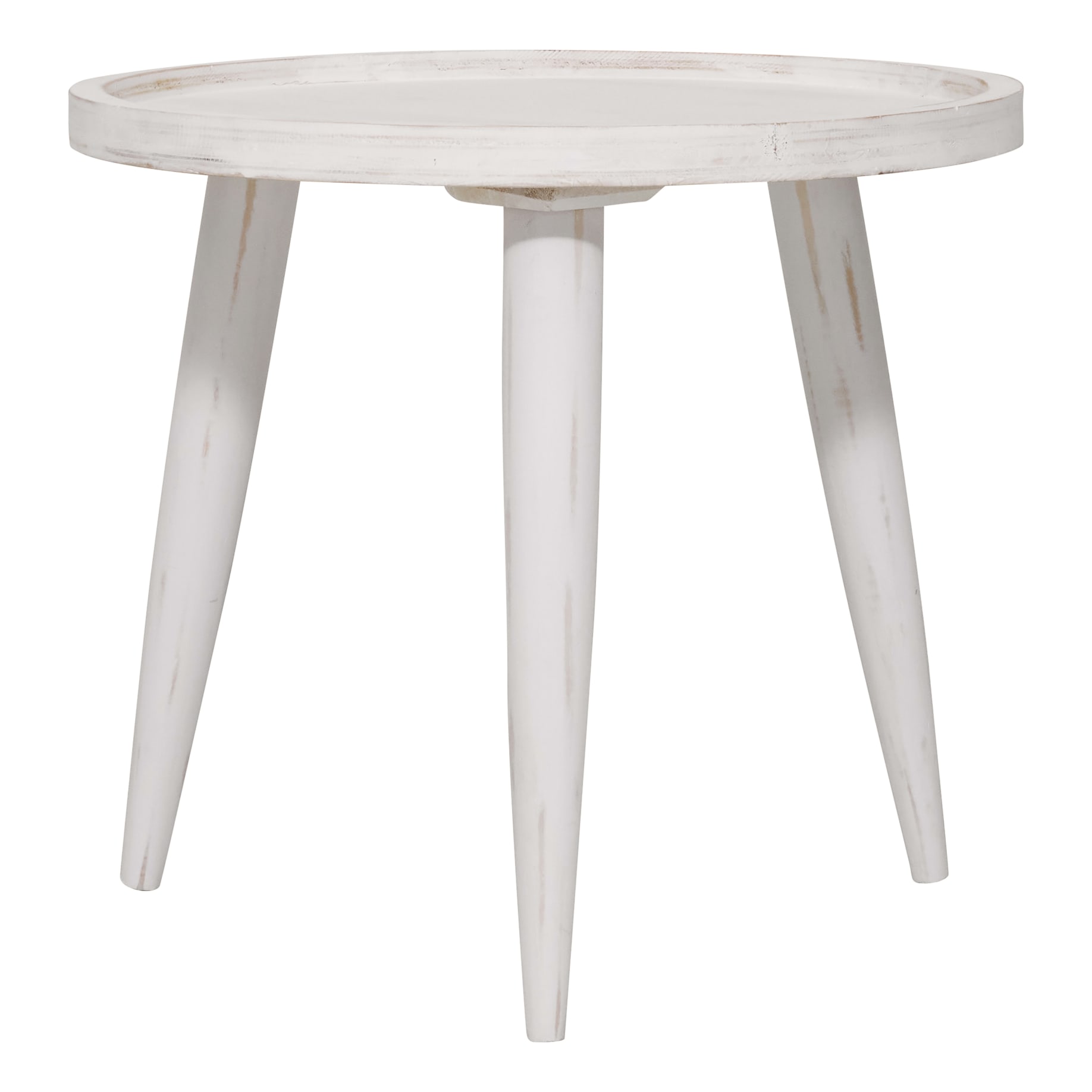 Robert Side Table in White Wash