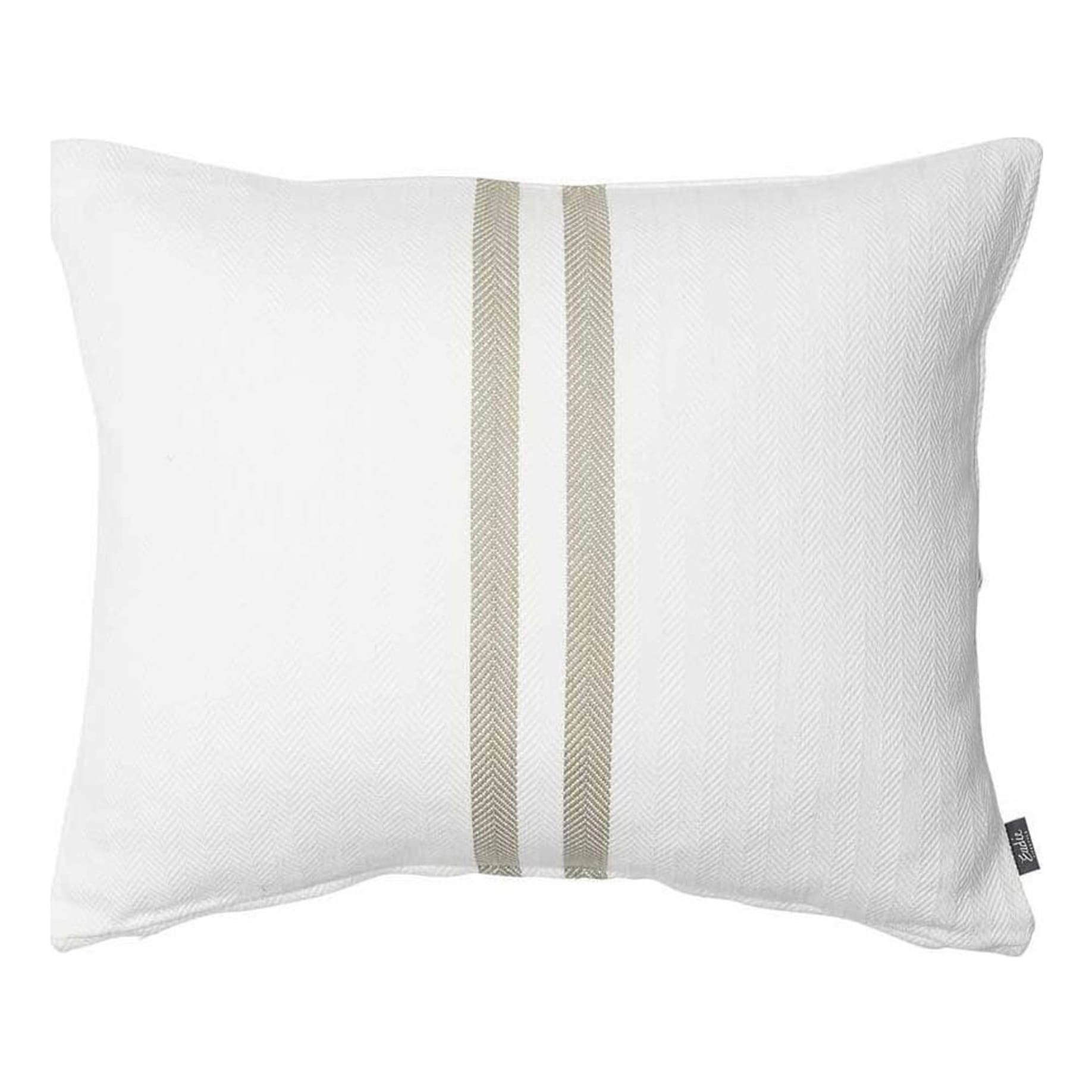 Simpatico Feather Cushion 50x60cm in White/Natural