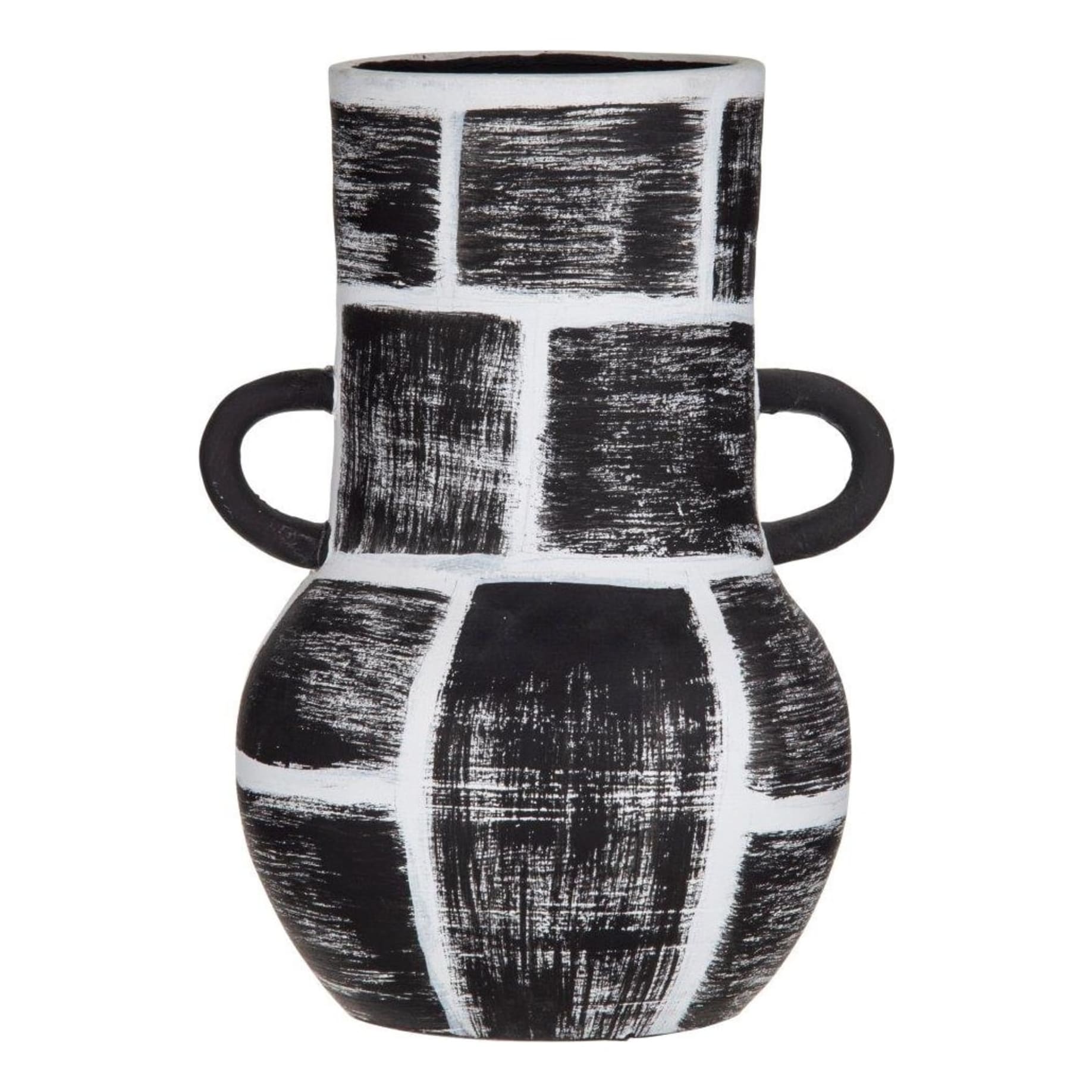 Sitka Vase 21x27cm in Black/White