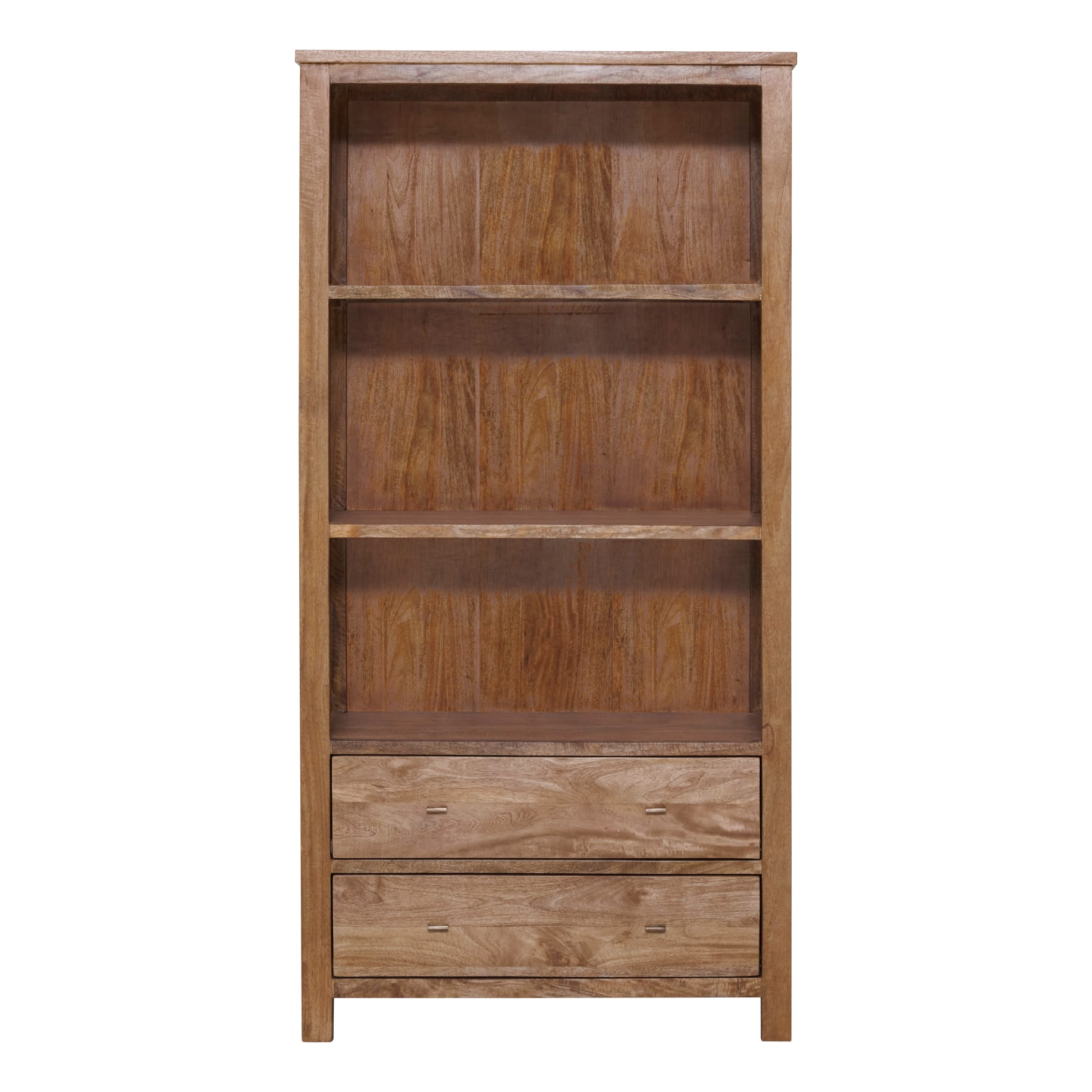 Sorrento Shelf Unit in Mangowood Havana with Solid Back