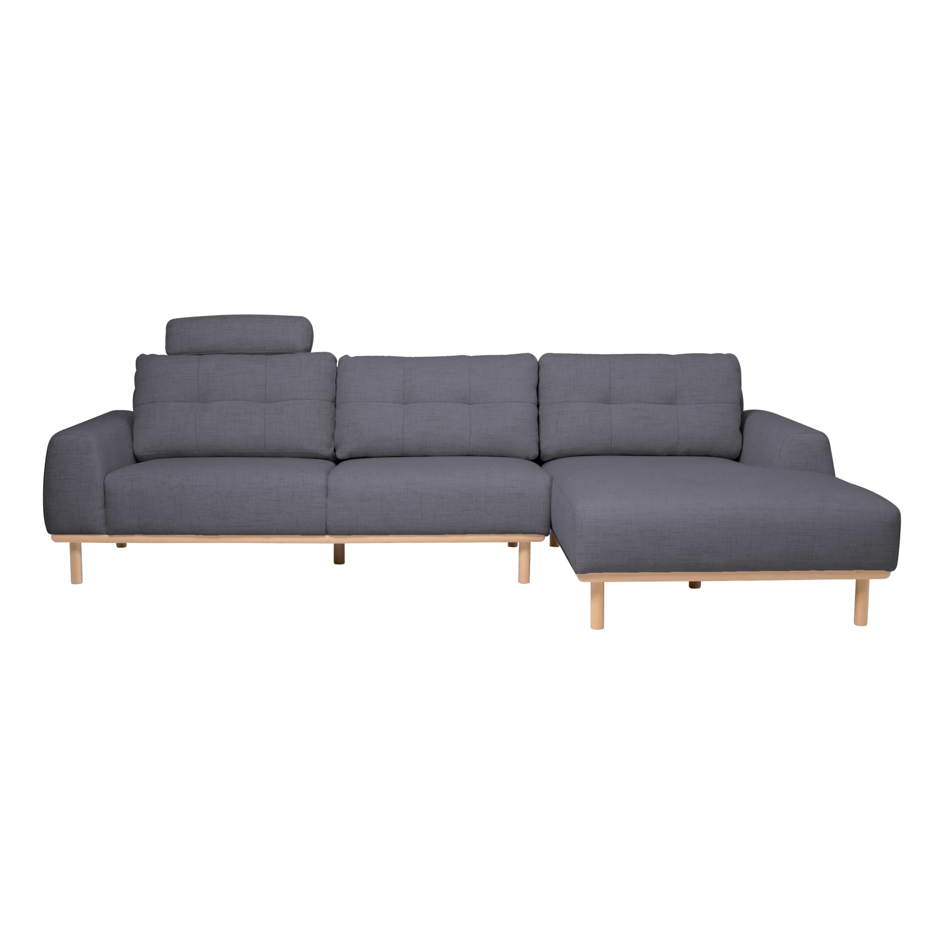 Stratton 3 Seater Sofa + Chaise RHF in Cloud Storm