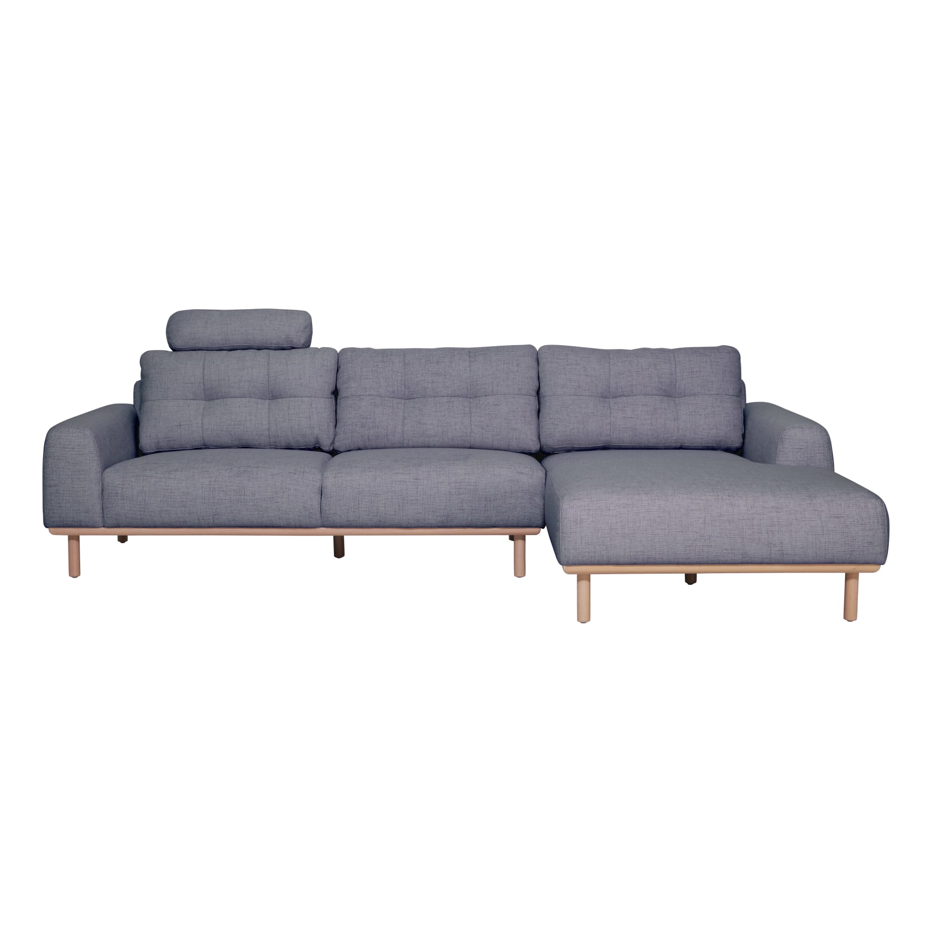 Stratton 3 Seater+Chaise RHF in Cloud Pewter