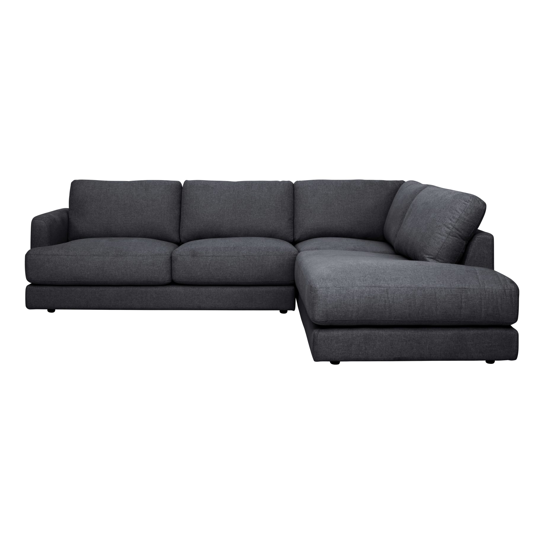 Temple Corner Chaise RHF in Belfast Charcoal