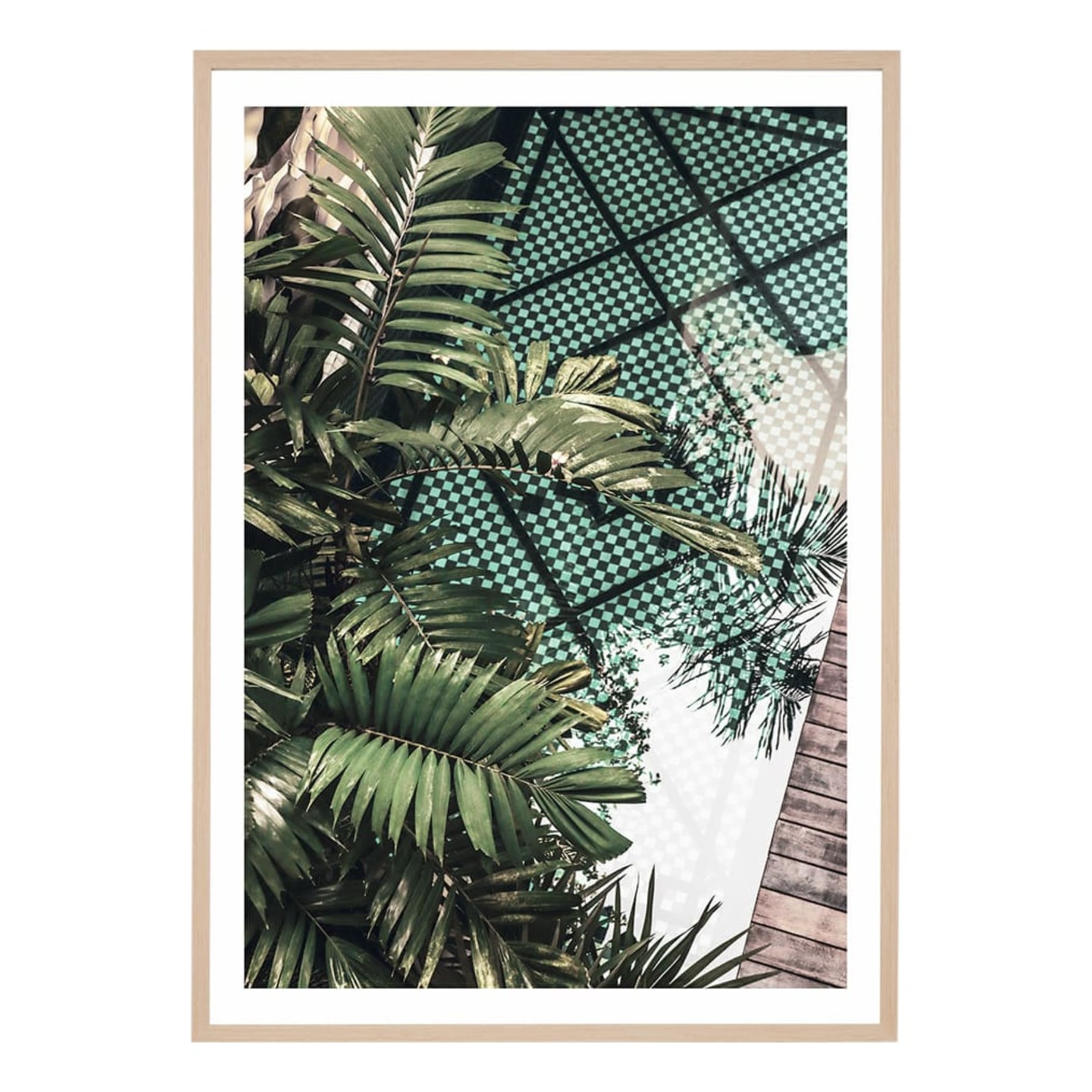 Tropical Pool Framed Print in 87 x 122cm