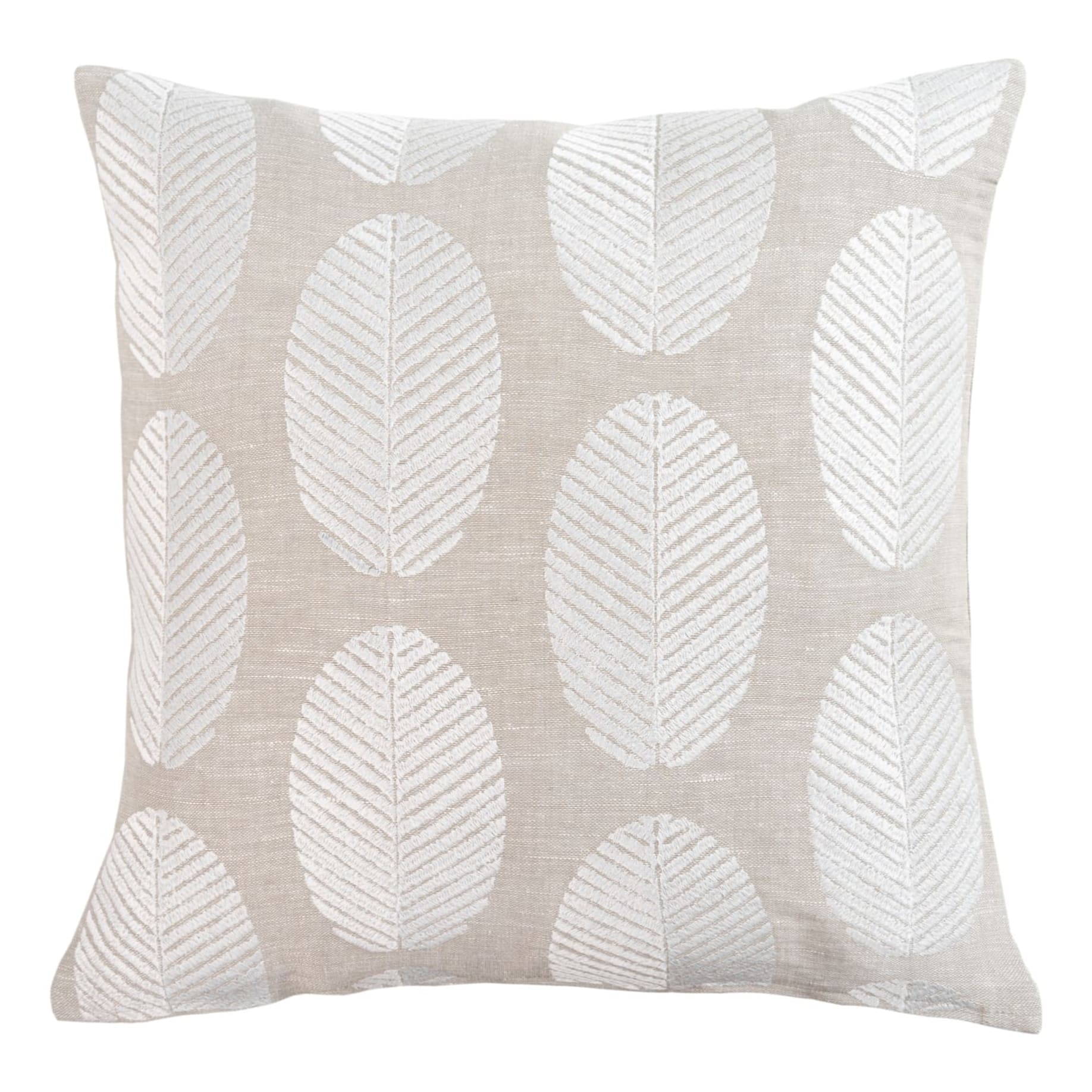 Vermont Feather Fill Cushion 50x50cm in Milk