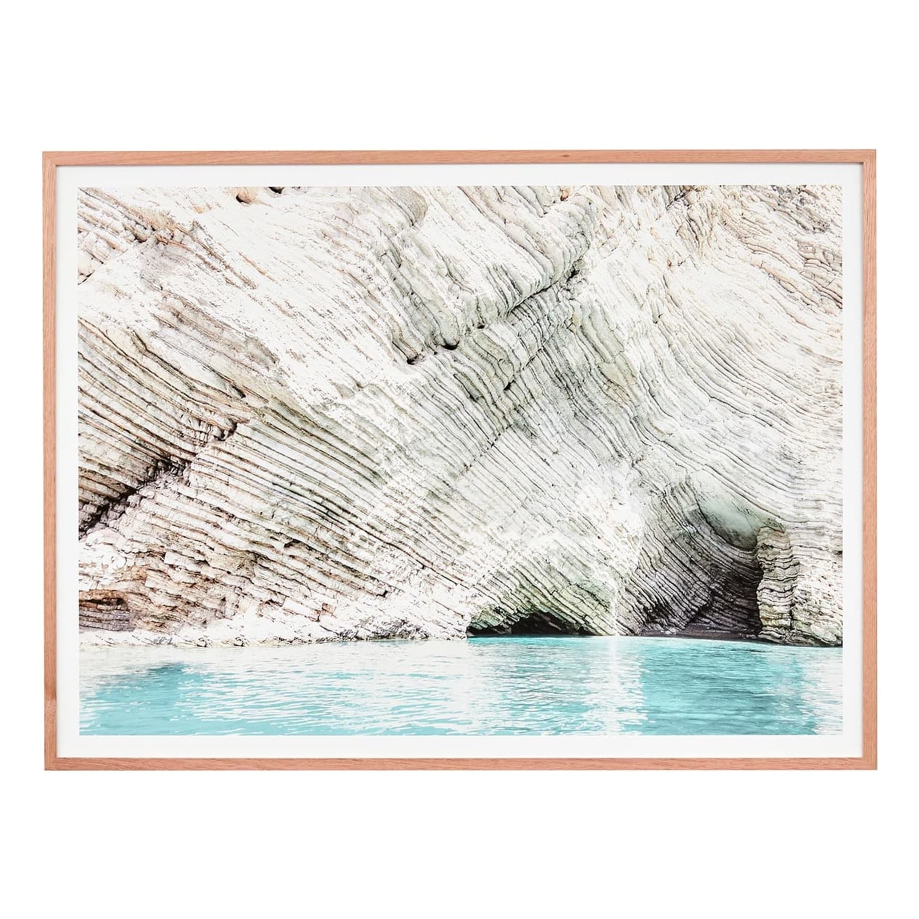 White Cliff Framed Print in 150 x 112cm