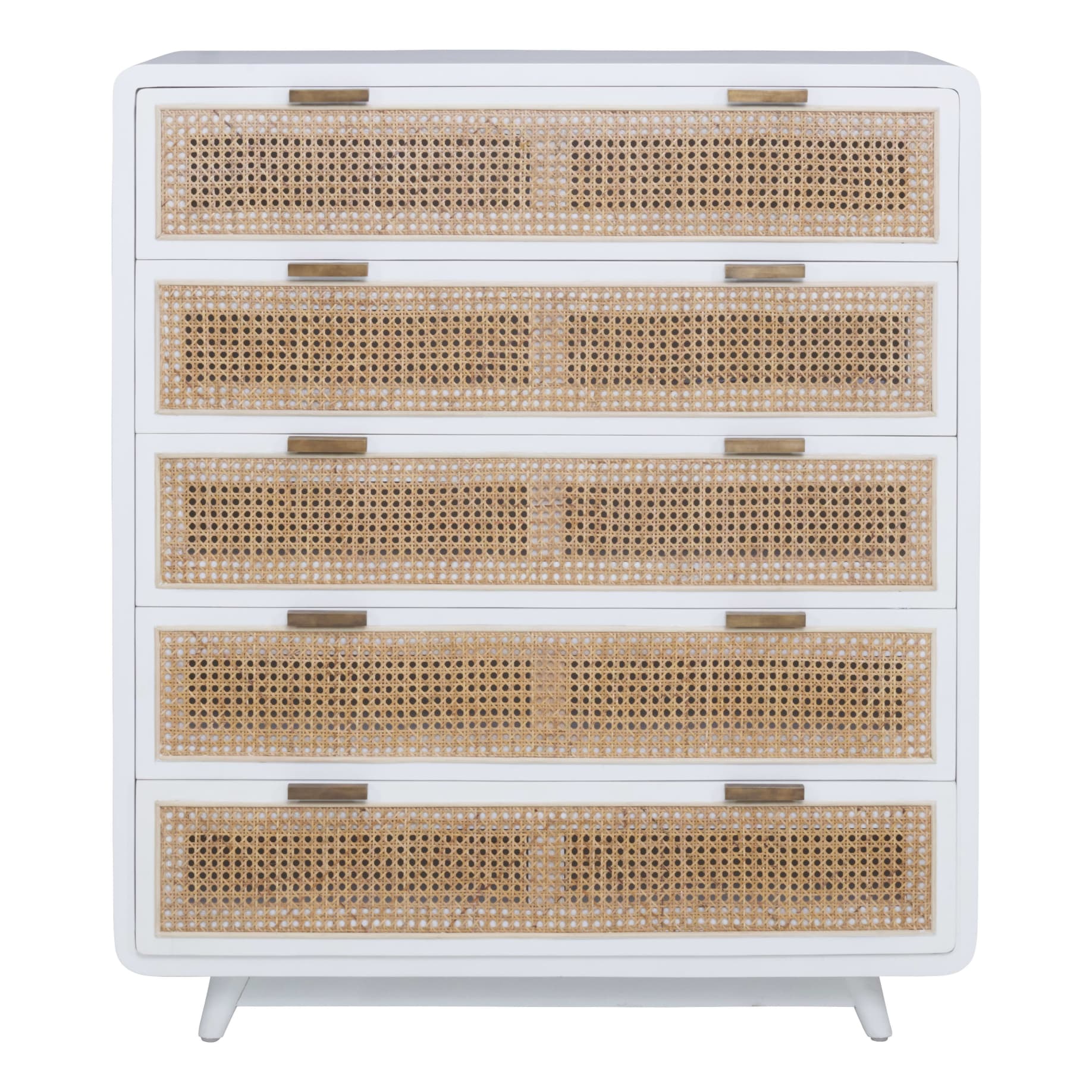 Willow Tall Boy in Mangowood White / Rattan