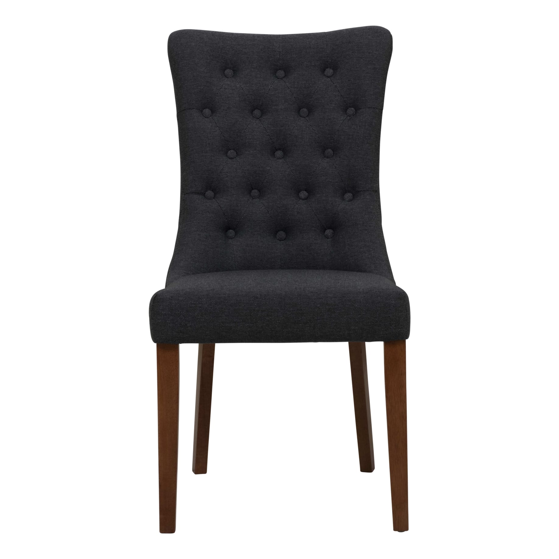 Xavier Dining Chair in Blackwood Leg/Grey Fabric