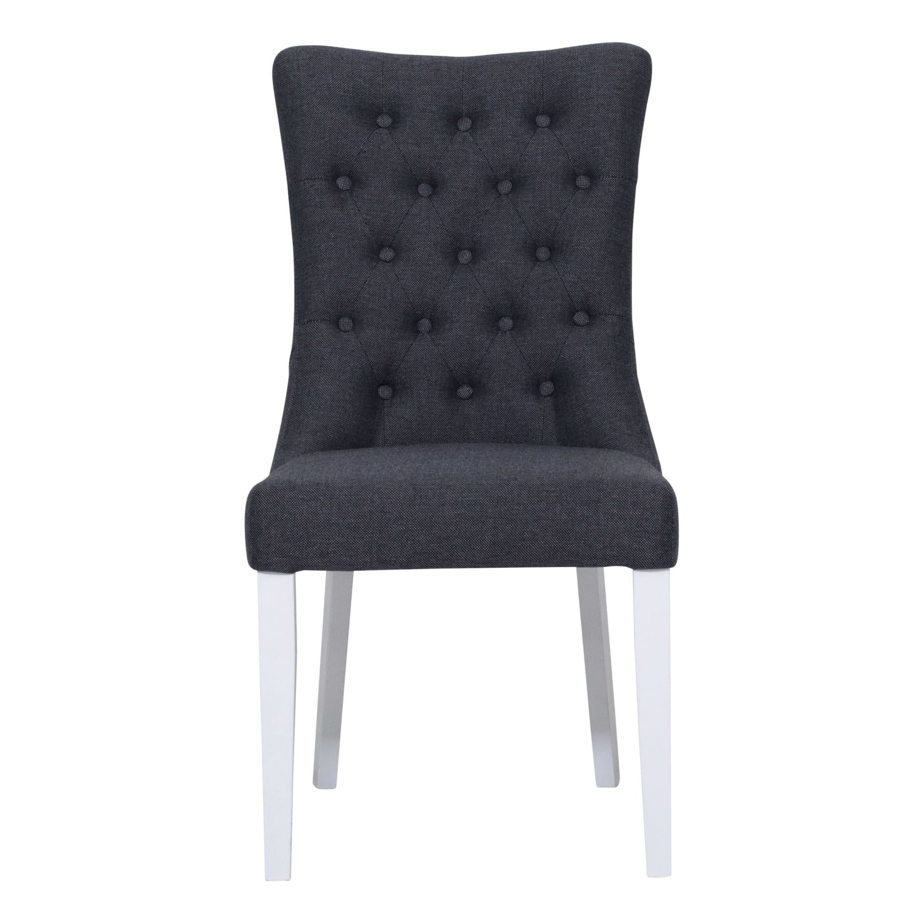 Xavier Dining Chair in Grey/White Leg