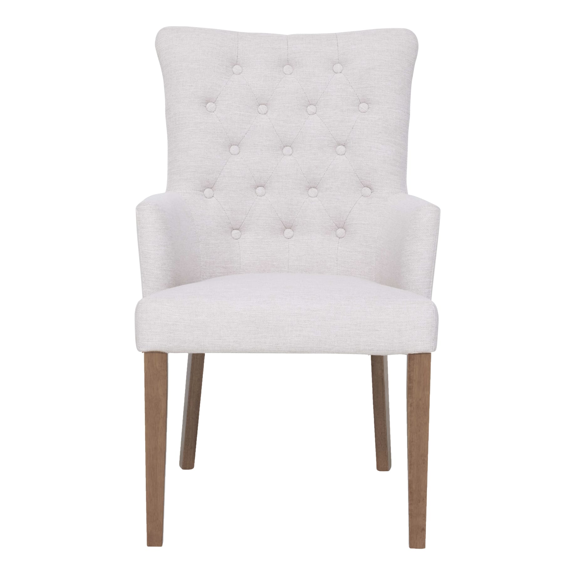 Xavier Carver Dining Chair in Beige/MangowoodStain