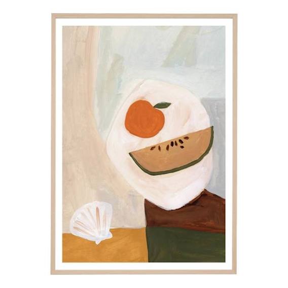 Abstract Tabletop Design 2 Framed Print in 87 x 122cm