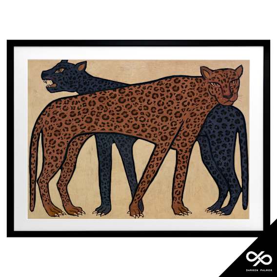 Accord Framed Print in 105 x 84cm Black