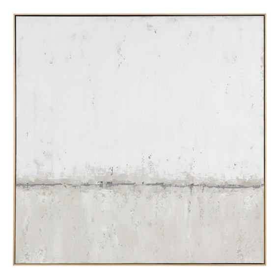 Adrift Natural 1 Box Framed Canvas in 124 x 124cm