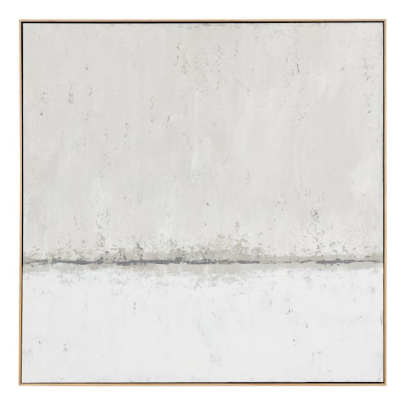 Adrift Natural 2 Box Framed Canvas in 124 x 124cm
