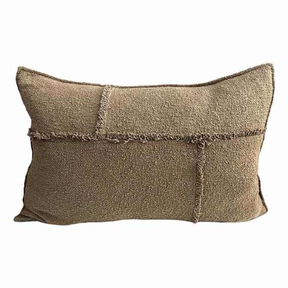 Aerial Feather Fill Cushion 60x40cm in Moss Green