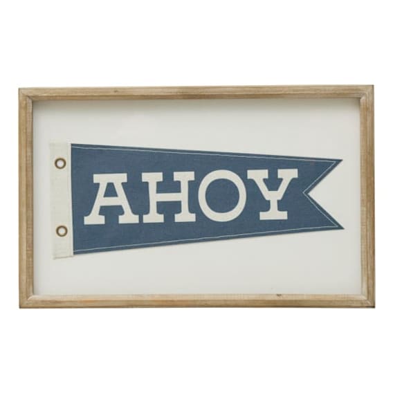 Ahoy Framed Print in 40 x 25cm