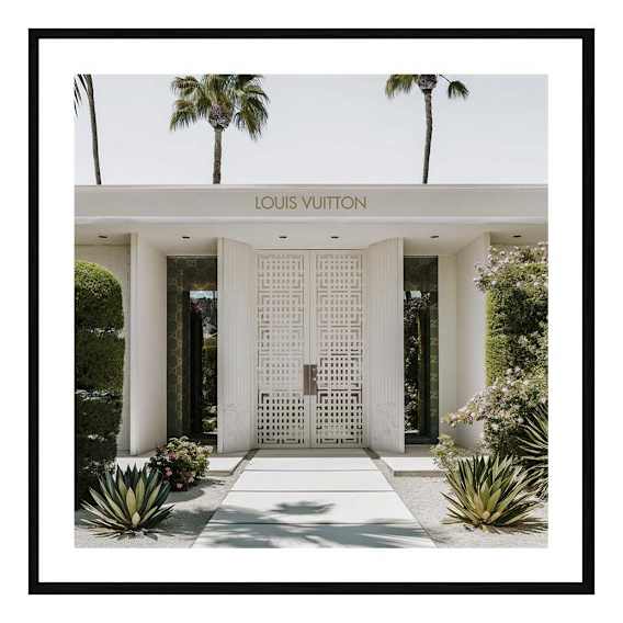 Alma Doors Framed Print in 103 x 103cm