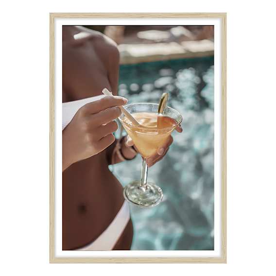 Amber Affair Framed Print in 84 x 118cm
