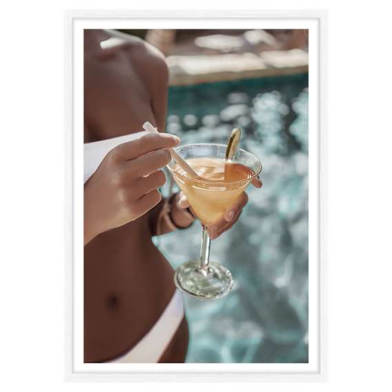 Amber Affair Framed Print in 73x 103cm