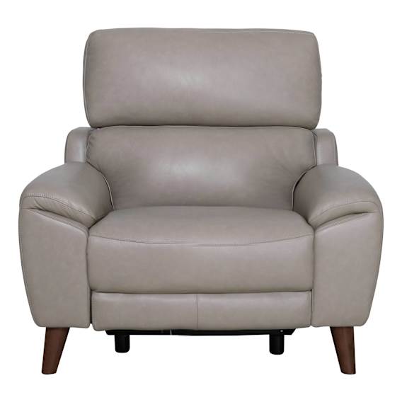 Anthony Recliner Armchair in Alpine Leather Beige