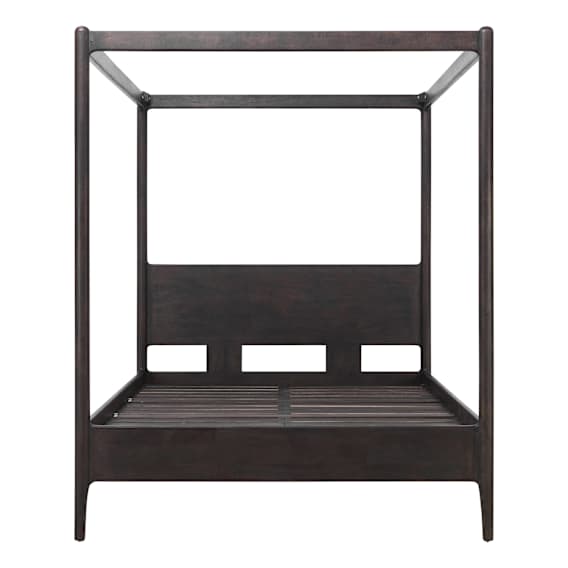 Apollo 4 Poster Queen Bed Frame in Mangowood Dark Chocolate