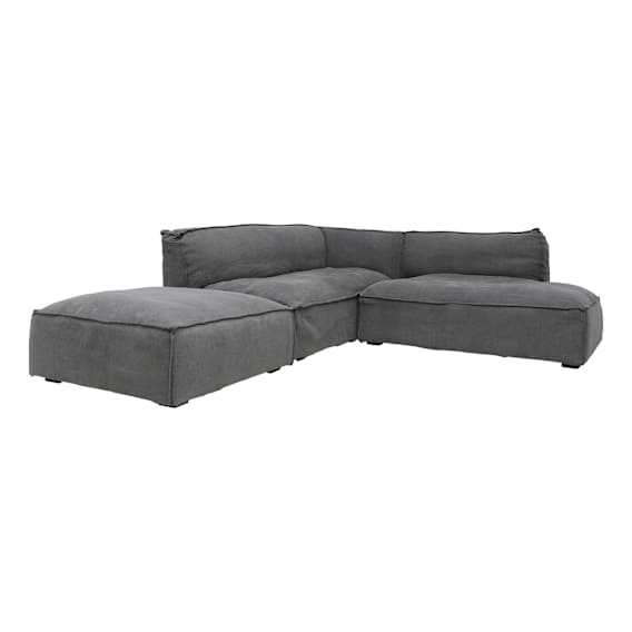 Arthur Modular Sofa + LHF Chaise in Forest Slate