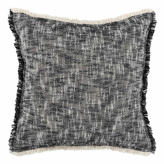 Arezzo Feather Fill Cushion 50x50cm in Black
