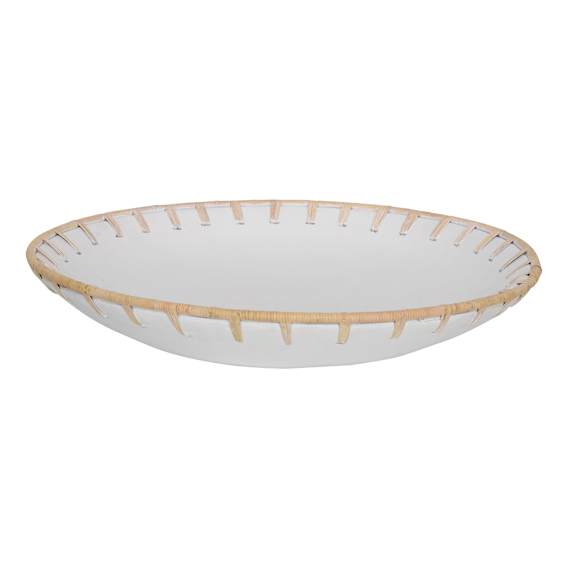 Artisan Round Platter 53cm in Matte White