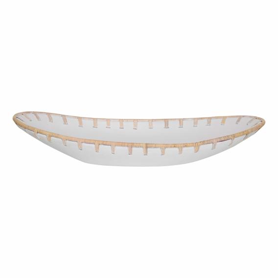 Artisan Oval Platter 68x12cm in Matte White
