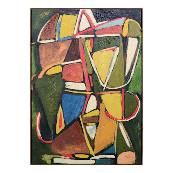 Artist Palette Box Framed Canvas in 100 x 140cm