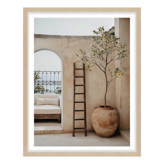 Arches & Citrus Framed Print in 118 x 165cm