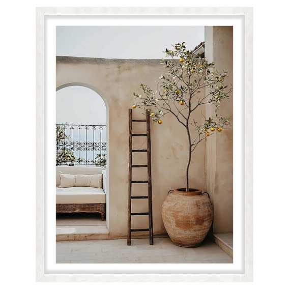 Arches & Citrus Framed Print in 118 x 165cm
