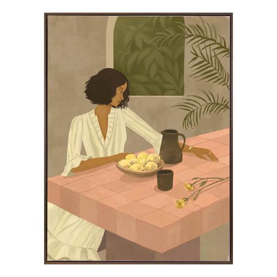 Ara & Lemons Box Framed Canvas in 78 x 103cm