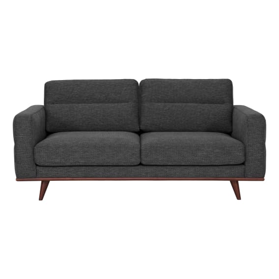 Astrid 2.5 Seater Sofa in Talent Charcoal / Brown Leg