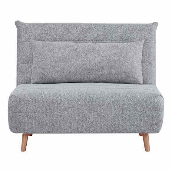 Astra 1 Seater Sofa Bed in Mars Silver