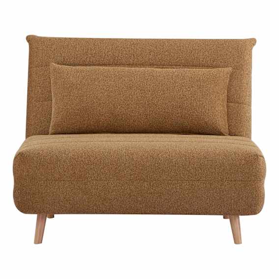 Astra 1 Seater Sofa Bed in Mars Mustard