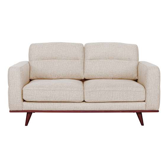 Astrid 2 Seater Sofa in Talent Sand / Brown Leg