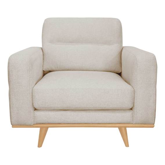Astrid Armchair in Talent Sand / Clear Leg