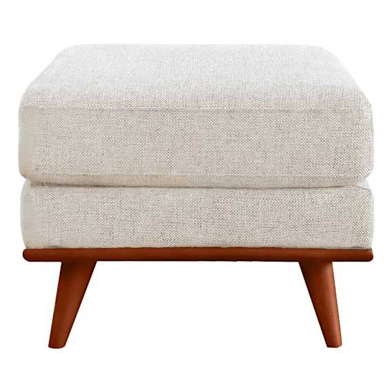 Astrid Ottoman in Talent Sand / Brown Leg