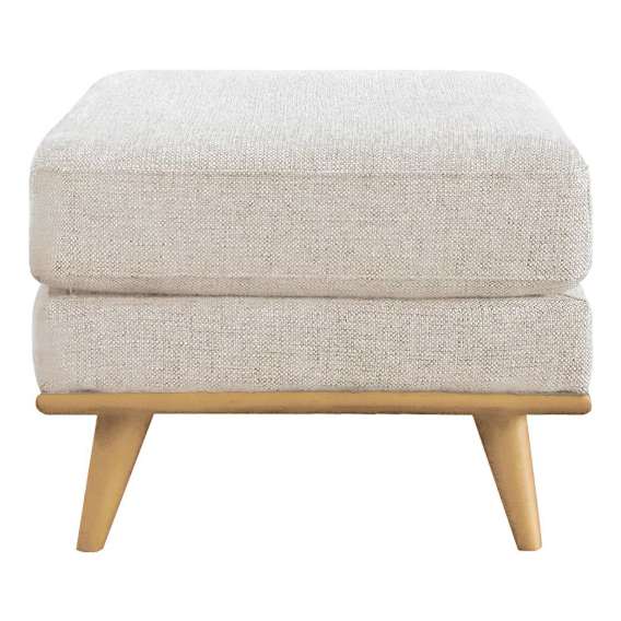 Astrid Ottoman in Talent Sand / Clear Leg