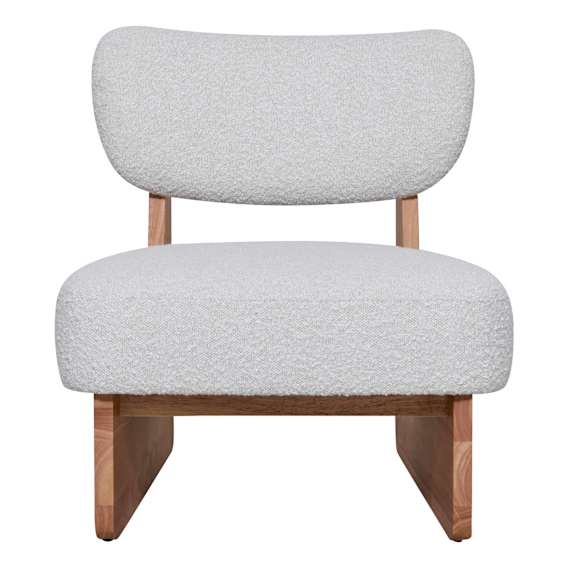 Atlantis Occasional Chair in Barley Beige / Clear
