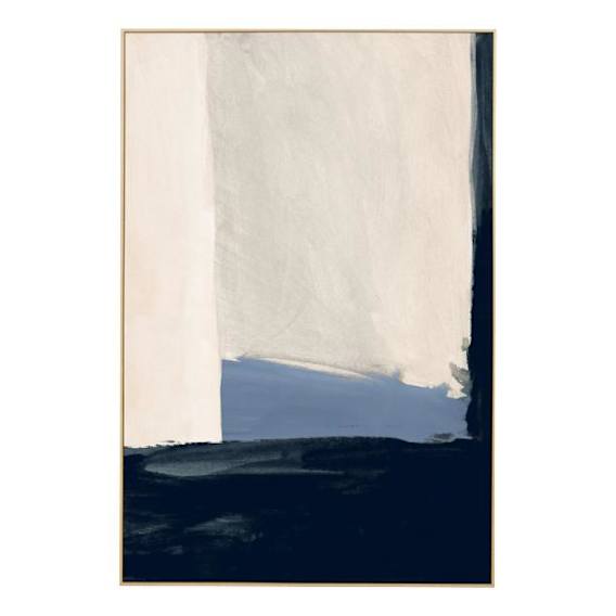 Atlanta Blue Design 1 Box Framed Canvas in 92 x 137cm