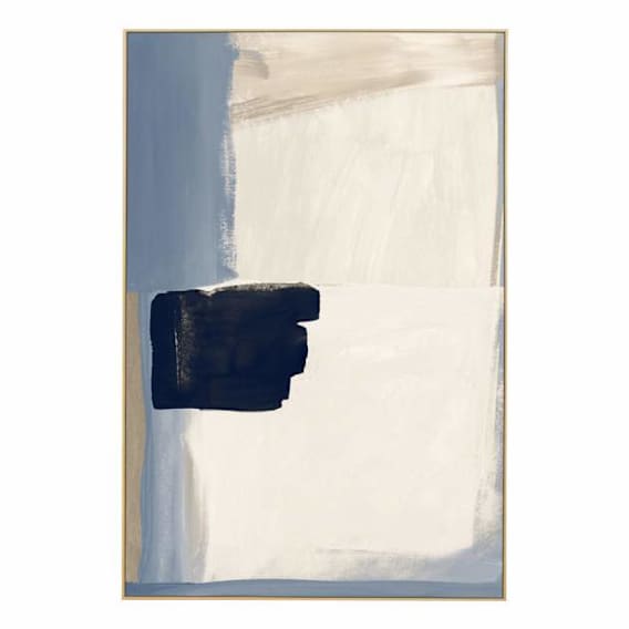 Atlanta Blue Design 2 Box Framed Canvas in 42 x 62cm