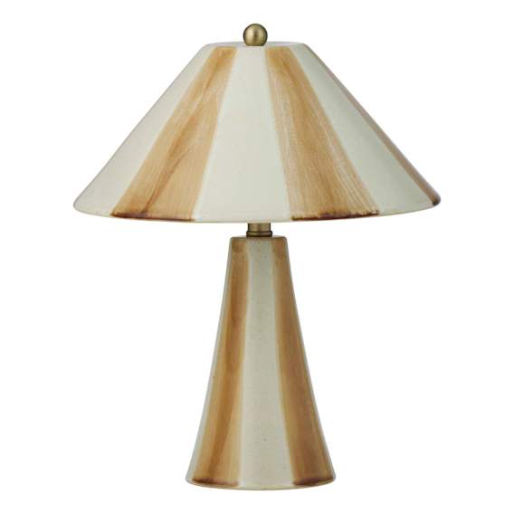 Athol Table Lamp 29x35cm in Mustard / Ivory