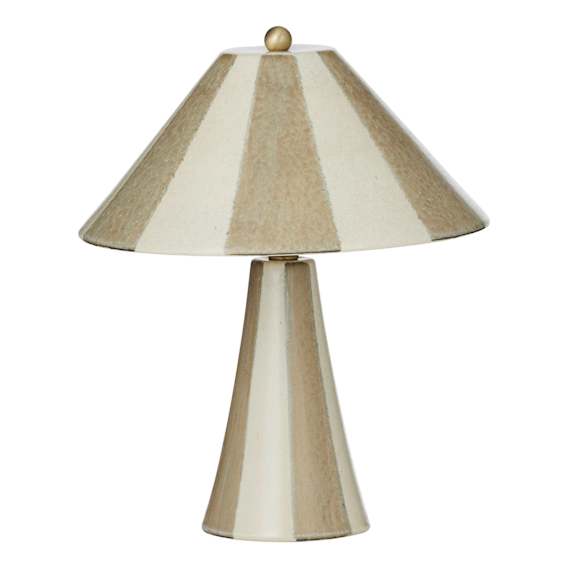Athol Table Lamp 29x35cm in Grey / Ivory