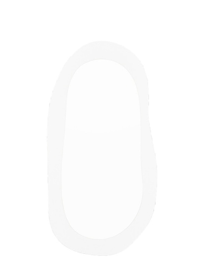 Aura Mirror 75x145cm in Snow
